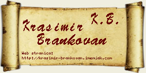 Krasimir Brankovan vizit kartica